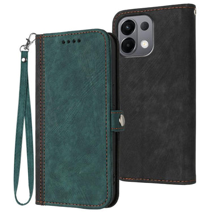 Side Buckle Double Fold Hand Strap Leather Phone Case, For OPPO Find X9 Pro, For OPPO K13 5G, For OPPO Find X8s+, For OPPO Find X8s