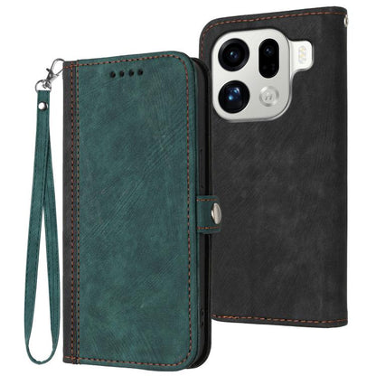 Side Buckle Double Fold Hand Strap Leather Phone Case, For OPPO Find X9 Pro, For OPPO K13 5G, For OPPO Find X8s+, For OPPO Find X8s
