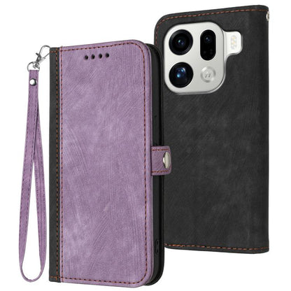 Side Buckle Double Fold Hand Strap Leather Phone Case, For OPPO Find X9 Pro, For OPPO K13 5G, For OPPO Find X8s+, For OPPO Find X8s
