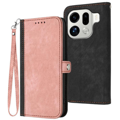 Side Buckle Double Fold Hand Strap Leather Phone Case, For OPPO Find X9 Pro, For OPPO K13 5G, For OPPO Find X8s+, For OPPO Find X8s