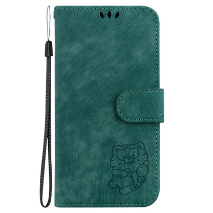 Little Tiger Embossed Leather Phone Case, For OPPO A55 5G / A53S 5G / A54 4G, For OPPO A94 4G / F19 Pro / Reno5 F, For OPPO A94 5G / F19 Pro+ 5G /Reno5 Z, For OPPO A74 5G / A93 5G / A54 5G