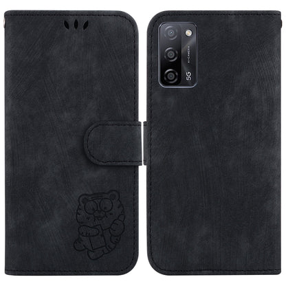 Little Tiger Embossed Leather Phone Case, For OPPO A55 5G / A53S 5G / A54 4G, For OPPO A94 4G / F19 Pro / Reno5 F, For OPPO A94 5G / F19 Pro+ 5G /Reno5 Z, For OPPO A74 5G / A93 5G / A54 5G