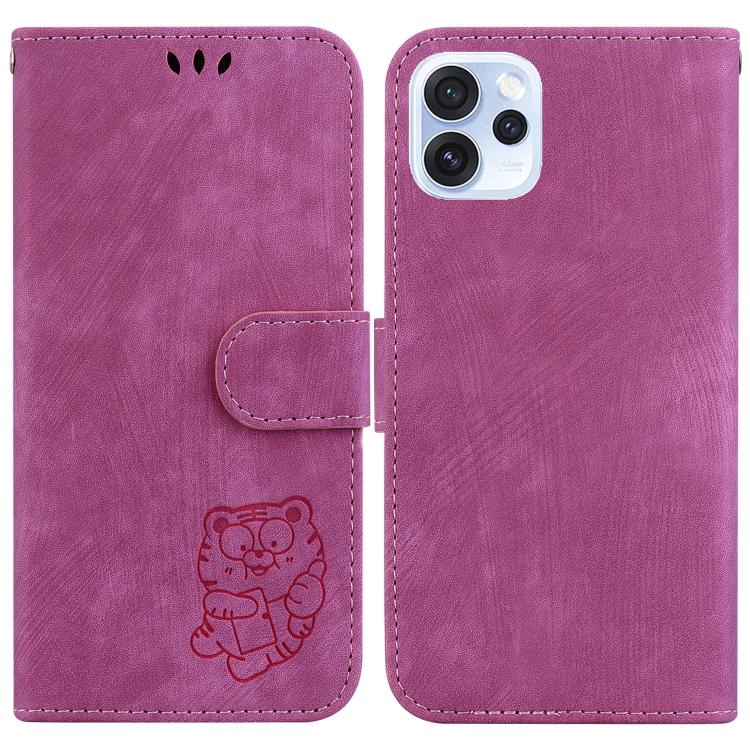 Little Tiger Embossed Leather Phone Case, For OPPO A6 / A6s / A6t / A6x 4G / 5G Global, For OPPO Reno15 Pro Max 5G / Reno15 Pro India, For OPPO Reno15 Pro 5G / Reno15 Pro Mini 5G, For OPPO Reno15 F 5G Global