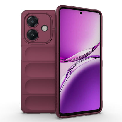 Magic Shield TPU + Flannel Phone Case, For OPPO A3X 5G India, For OPPO Reno12 F 5G Global