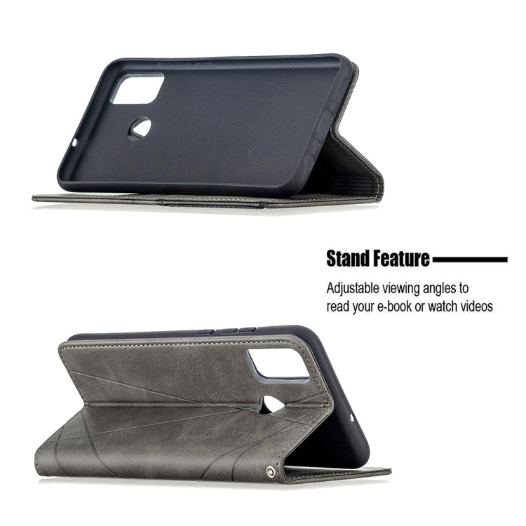 Rhombus Texture Horizontal Flip Magnetic Leather Case with Holder & Card Slots & Wallet, For Huawei Honor 9X Lite, For Xiaomi Redmi 9
