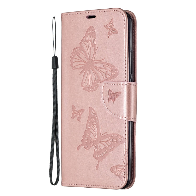 Two Butterflies Embossing Pattern Horizontal Flip Leather Case with Holder & Card Slot & Wallet & Lanyard, For Xiaomi Redmi 9, For Huawei Honor 9X Lite