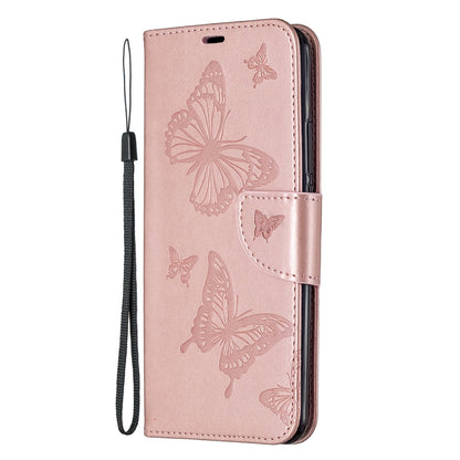 Two Butterflies Embossing Pattern Horizontal Flip Leather Case with Holder & Card Slot & Wallet & Lanyard, For Xiaomi Redmi 9, For Huawei Honor 9X Lite
