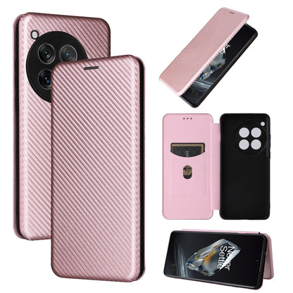 Carbon Fiber Texture Flip Leather Phone Case, For OnePlus Nord CE4 Lite, For OnePlus 12, For OnePlus Nord CE 3