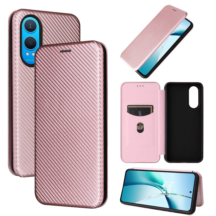 Carbon Fiber Texture Flip Leather Phone Case, For OnePlus Nord CE4 Lite, For OnePlus 12, For OnePlus Nord CE 3