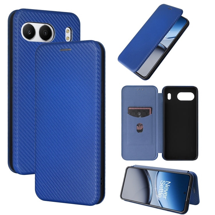 Carbon Fiber Texture Flip Leather Phone Case, For OnePlus 13T, For OnePlus Ace 5 Pro, For OnePlus 13, For OnePlus Nord 4 5G
