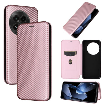 Carbon Fiber Texture Flip Leather Phone Case, For OnePlus 13T, For OnePlus Ace 5 Pro, For OnePlus 13, For OnePlus Nord 4 5G