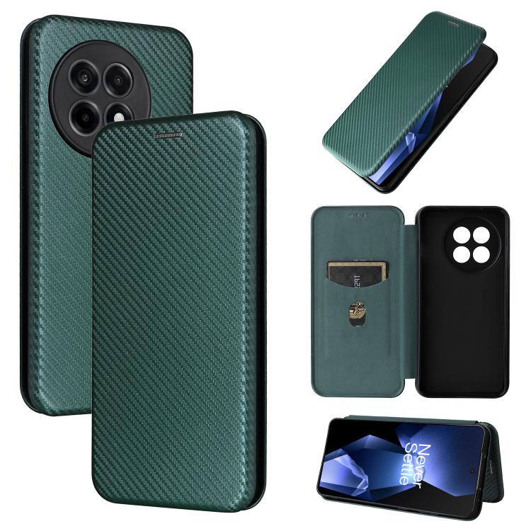 Carbon Fiber Texture Flip Leather Phone Case, For OnePlus 13T, For OnePlus Ace 5 Pro, For OnePlus 13, For OnePlus Nord 4 5G