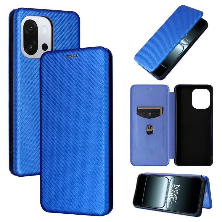 Carbon Fiber Texture Flip Leather Phone Case, For OnePlus 13T, For OnePlus Ace 5 Pro, For OnePlus 13, For OnePlus Nord 4 5G