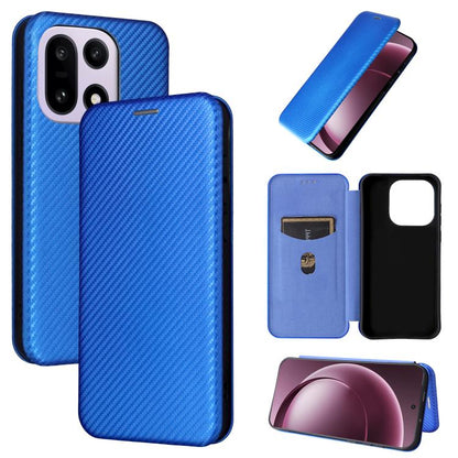 Carbon Fiber Texture Flip Leather Phone Case, For OnePlus 15T, For OnePlus Turbo 6, For OnePlus Ace 6, For OnePlus 15