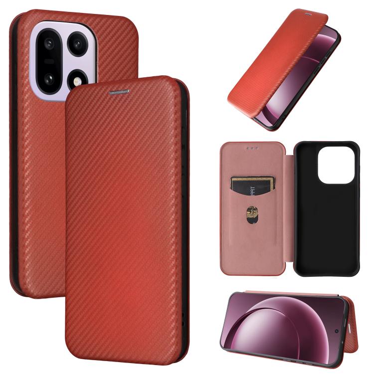 Carbon Fiber Texture Flip Leather Phone Case, For OnePlus 15T, For OnePlus Turbo 6, For OnePlus Ace 6, For OnePlus 15