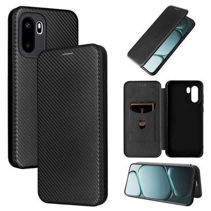 Carbon Fiber Texture Flip Leather Phone Case, For OnePlus 15T, For OnePlus Turbo 6, For OnePlus Ace 6, For OnePlus 15