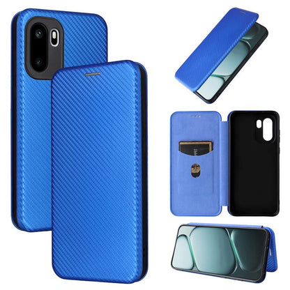 Carbon Fiber Texture Flip Leather Phone Case, For OnePlus 15T, For OnePlus Turbo 6, For OnePlus Ace 6, For OnePlus 15