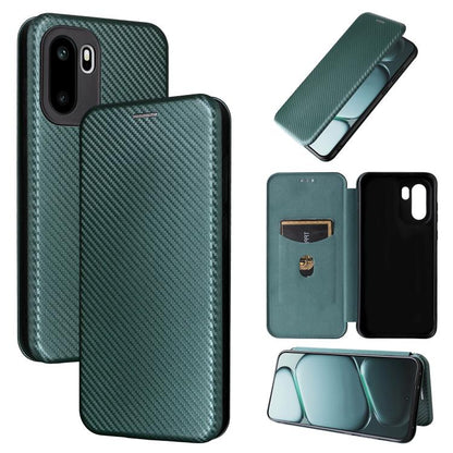 Carbon Fiber Texture Flip Leather Phone Case, For OnePlus 15T, For OnePlus Turbo 6, For OnePlus Ace 6, For OnePlus 15