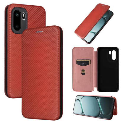 Carbon Fiber Texture Flip Leather Phone Case, For OnePlus 15T, For OnePlus Turbo 6, For OnePlus Ace 6, For OnePlus 15