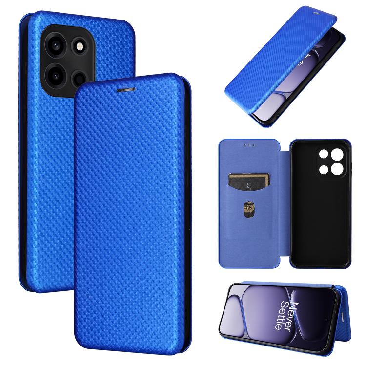 Carbon Fiber Texture Flip Leather Phone Case, For OnePlus 15T, For OnePlus Turbo 6, For OnePlus Ace 6, For OnePlus 15