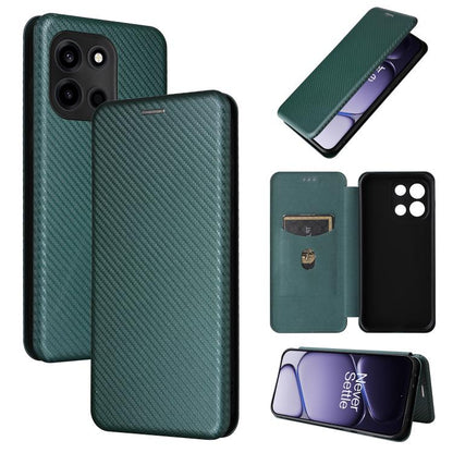 Carbon Fiber Texture Flip Leather Phone Case, For OnePlus 15T, For OnePlus Turbo 6, For OnePlus Ace 6, For OnePlus 15