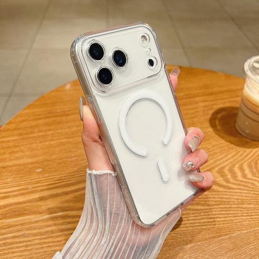 Fine Hole MagSafe Magnetic Clear Acrylic TPU Case, For iPhone 17 Pro Max, For iPhone 17 Pro, For iPhone 17, For iPhone Air, For iPhone 16e, For iPhone 16 Pro Max, For iPhone 16 Pro, For iPhone 16 Plus, For iPhone 16, For iPhone 15 Pro Max