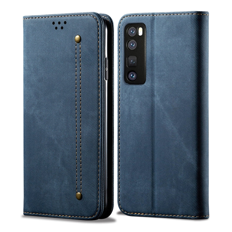 Denim Texture Casual Style Horizontal Flip Leather Case with Holder & Card Slots & Wallet, For Huawei Nova 7, For Huawei Nova 7 Pro, For Huawei Nova 7 SE / P40 Lite 5G, For Vivo Y50, For Huawei Honor X10 5G, For Xiaomi Redmi Note 9