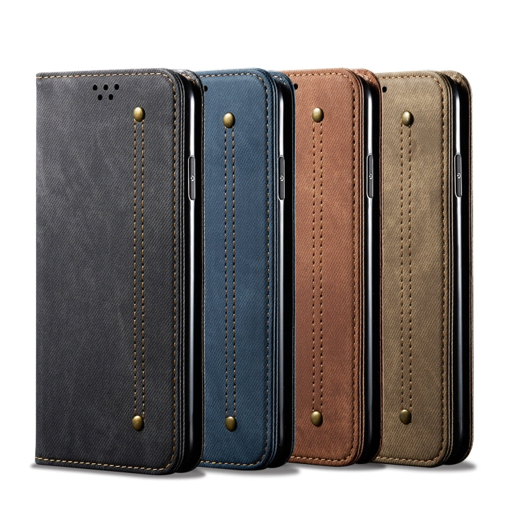 Denim Texture Casual Style Horizontal Flip Leather Case with Holder & Card Slots & Wallet, For Samsung Galaxy A21s, For Huawei P Smart(2020), For Huawei Y5P, For Huawei Y6P