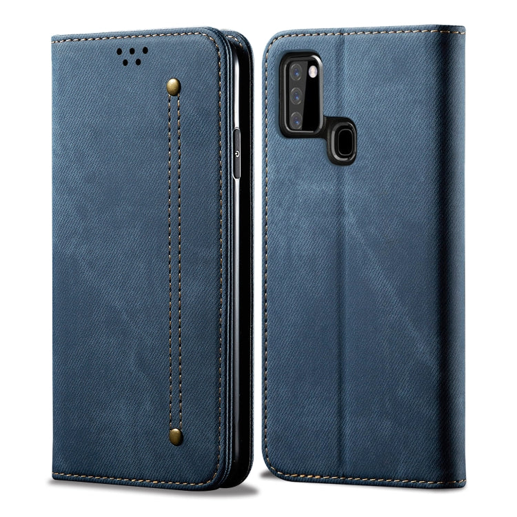 Denim Texture Casual Style Horizontal Flip Leather Case with Holder & Card Slots & Wallet, For Samsung Galaxy A21s, For Huawei P Smart(2020), For Huawei Y5P, For Huawei Y6P