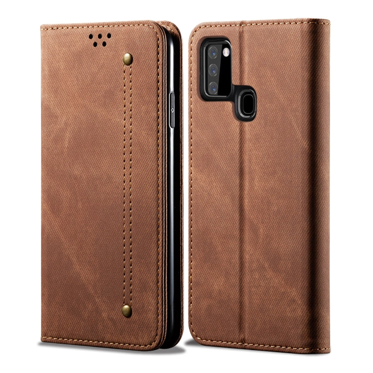 Denim Texture Casual Style Horizontal Flip Leather Case with Holder & Card Slots & Wallet, For Samsung Galaxy A21s, For Huawei P Smart(2020), For Huawei Y5P, For Huawei Y6P