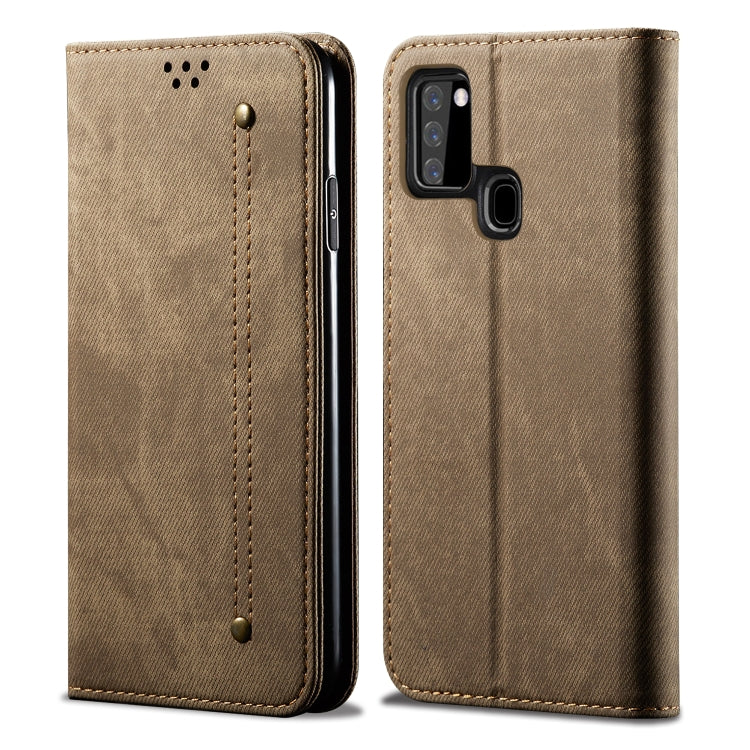 Denim Texture Casual Style Horizontal Flip Leather Case with Holder & Card Slots & Wallet, For Samsung Galaxy A21s, For Huawei P Smart(2020), For Huawei Y5P, For Huawei Y6P