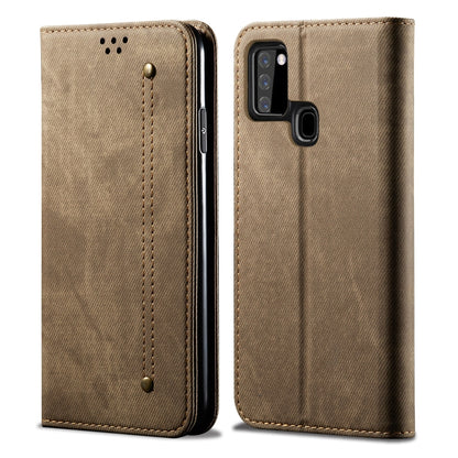 Denim Texture Casual Style Horizontal Flip Leather Case with Holder & Card Slots & Wallet, For Samsung Galaxy A21s, For Huawei P Smart(2020), For Huawei Y5P, For Huawei Y6P