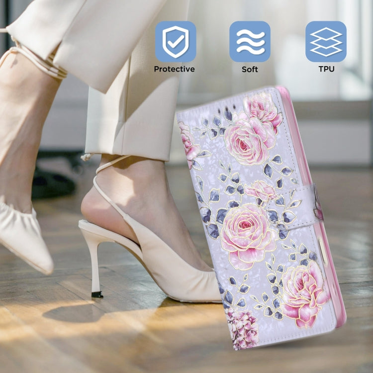 Bronzing Painting RFID Leather Case, For iPhone 16, For iPhone 15 Pro Max, For iPhone 15 Pro, For iPhone 15 Plus