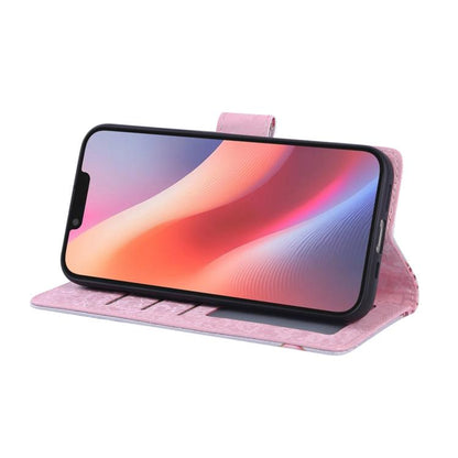 Bronzing Painting RFID Leather Case, For iPhone 16e, For iPhone 16 Pro Max, For iPhone 16 Pro, For iPhone 16 Plus