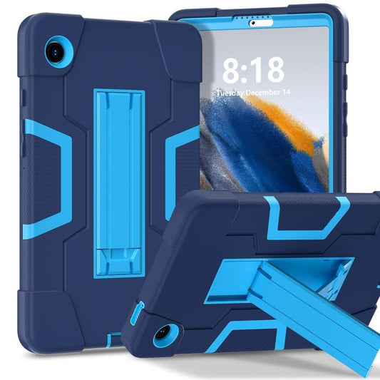 Contrast Color Silicone PC Tablet Case with Holder, For Samsung Galaxy Tab A11, For Samsung Galaxy Tab A9+