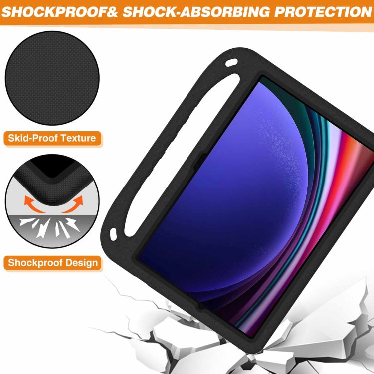 Handle EVA Shockproof Tablet Case with Holder, For Samsung Galaxy Tab S9+