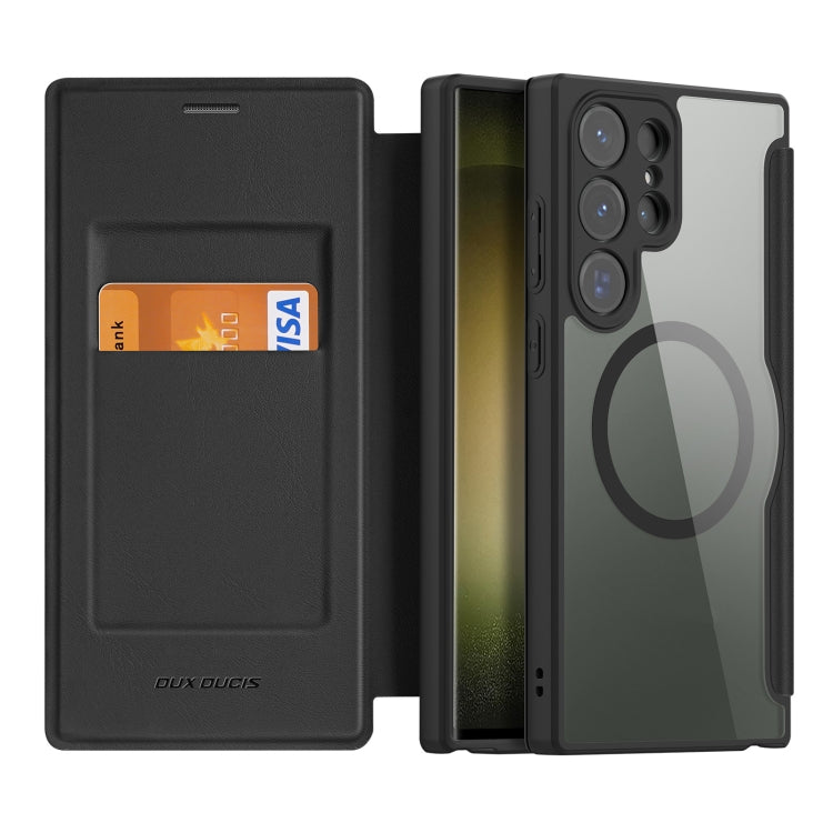 DUX DUCIS Skin X Pro Series Magsafe PC + TPU Phone Leather Case, For Samsung Galaxy S25 Edge 5G, For Samsung Galaxy S25 5G, For Samsung Galaxy S25 Ultra 5G, For Samsung Galaxy S24 Ultra 5G, For Samsung Galaxy S24+ 5G, For Samsung Galaxy S23 Ultra 5G