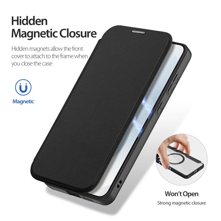DUX DUCIS Skin X Pro Series Magsafe PC + TPU Phone Leather Case, For Samsung Galaxy S25 Edge 5G, For Samsung Galaxy S25 5G, For Samsung Galaxy S25 Ultra 5G, For Samsung Galaxy S24 Ultra 5G, For Samsung Galaxy S24+ 5G, For Samsung Galaxy S23 Ultra 5G