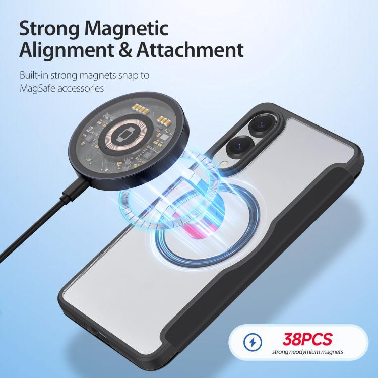 DUX DUCIS Skin X Pro Series Magsafe PC + TPU Phone Leather Case, For Samsung Galaxy S25 Edge 5G, For Samsung Galaxy S25 5G, For Samsung Galaxy S25 Ultra 5G, For Samsung Galaxy S24 Ultra 5G, For Samsung Galaxy S24+ 5G, For Samsung Galaxy S23 Ultra 5G