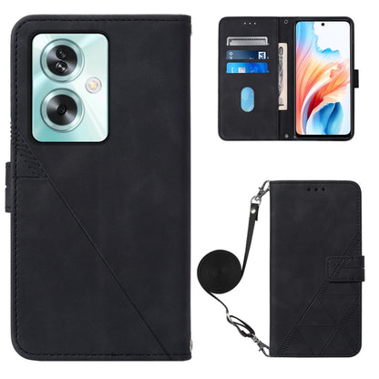 Crossbody 3D Embossed Flip Leather Phone Case, For OPPO A11s 4G, For OPPO A92s 5G, For OPPO A79 5G
