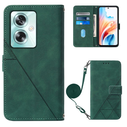 Crossbody 3D Embossed Flip Leather Phone Case, For OPPO A11s 4G, For OPPO A92s 5G, For OPPO A79 5G