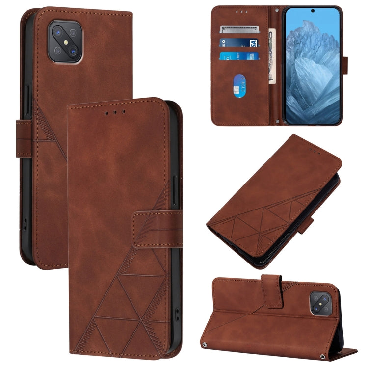 Crossbody 3D Embossed Flip Leather Phone Case, For OPPO A11s 4G, For OPPO A92s 5G, For OPPO A79 5G