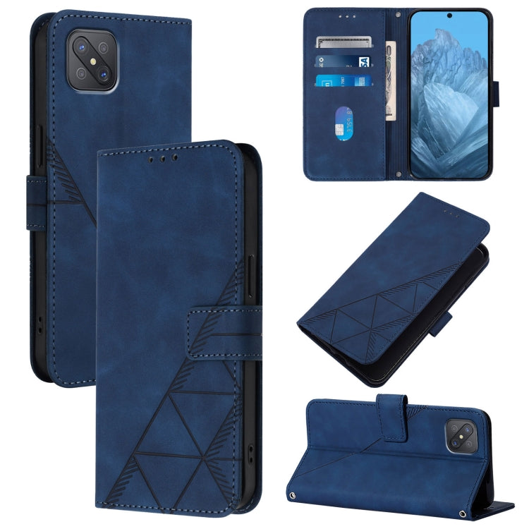 Crossbody 3D Embossed Flip Leather Phone Case, For OPPO A11s 4G, For OPPO A92s 5G, For OPPO A79 5G