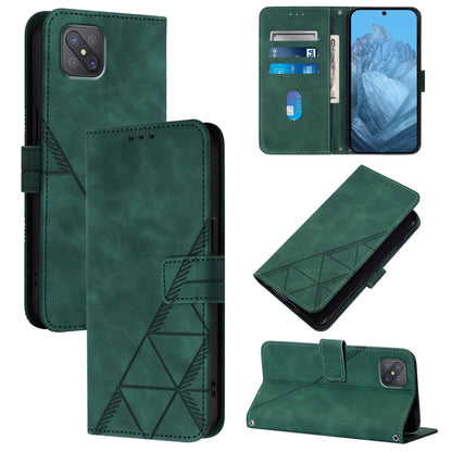 Crossbody 3D Embossed Flip Leather Phone Case, For OPPO A11s 4G, For OPPO A92s 5G, For OPPO A79 5G