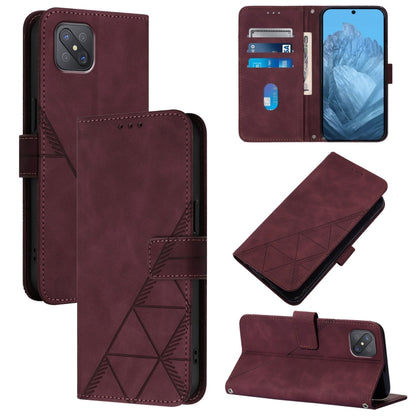 Crossbody 3D Embossed Flip Leather Phone Case, For OPPO A11s 4G, For OPPO A92s 5G, For OPPO A79 5G