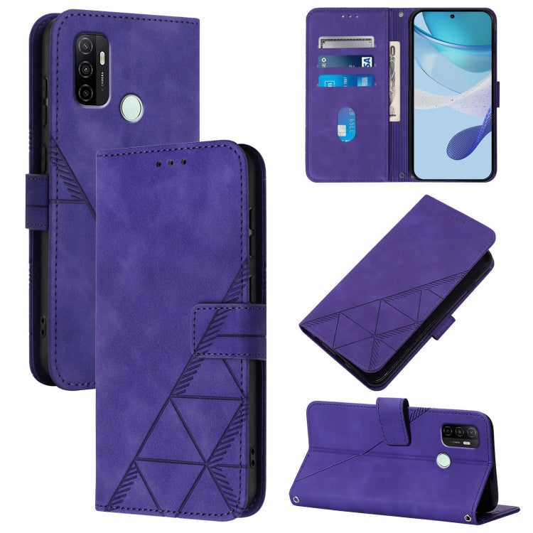 Crossbody 3D Embossed Flip Leather Phone Case, For OPPO A11s 4G, For OPPO A92s 5G, For OPPO A79 5G
