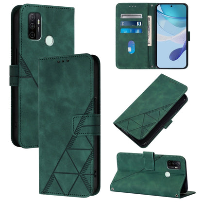 Crossbody 3D Embossed Flip Leather Phone Case, For OPPO A11s 4G, For OPPO A92s 5G, For OPPO A79 5G