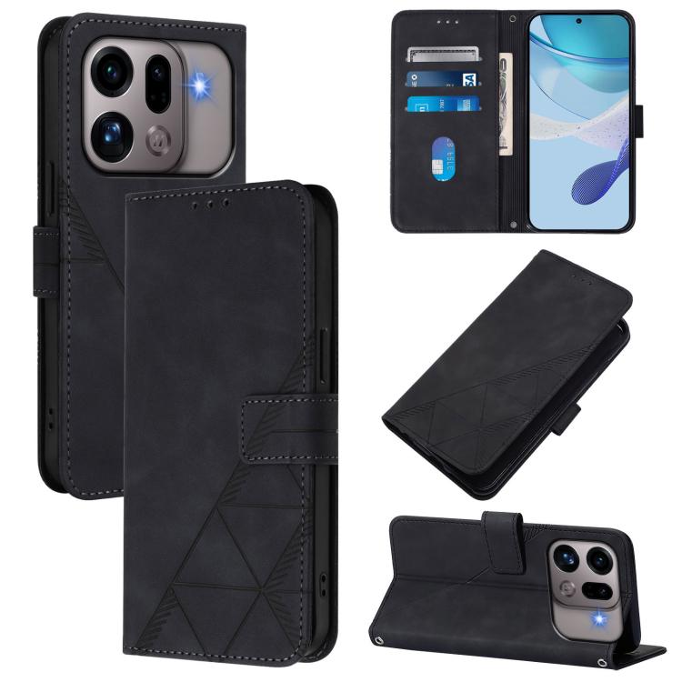 Crossbody 3D Embossed Flip Leather Phone Case, For OPPO Reno16 F/Reno16 FS 5G, For OPPO Reno16 Global/Reno16 Pro Global, For OPPO Find X9s Pro 5G, For OPPO Find X9 Ultra