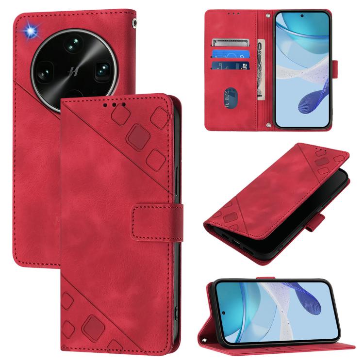 Skin-feel Embossed Leather Phone Case, For OPPO Reno16 F / Reno16 FS 5G, For OPPO Reno16 / Reno16 Pro 5G Global, For OPPO Find X9s Pro 5G, For OPPO Find X9 Ultra