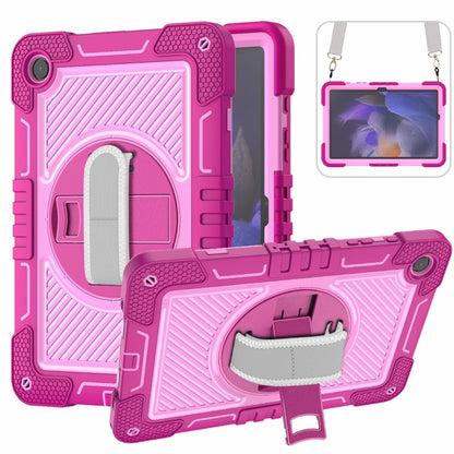 360 Degree Rotation PC Contrast Silicone Tablet Case, For Samsung Galaxy Tab A11+, For Samsung Galaxy Tab A11, For Samsung Galaxy Tab A9+, For Samsung Galaxy Tab A9